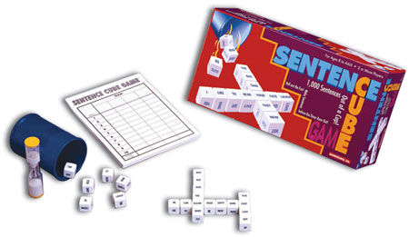 sentence cube game box