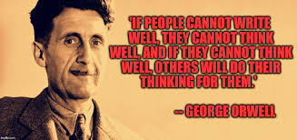 Orwell image and quote